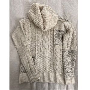 Cream turtle neck sweater
